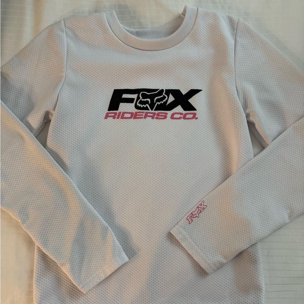 Fox Riders Co. White Long Sleeve Shirt